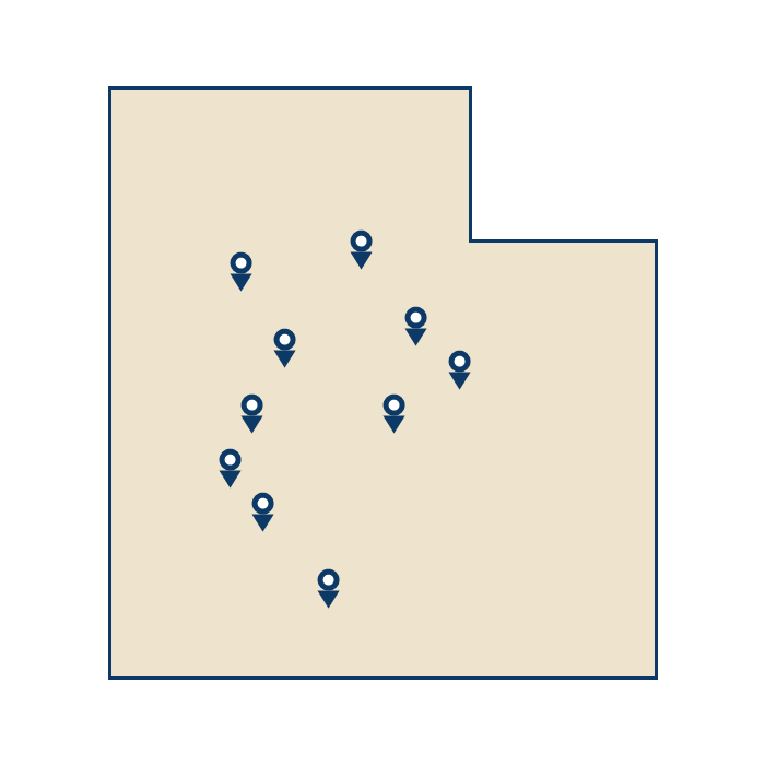 Utah service area map